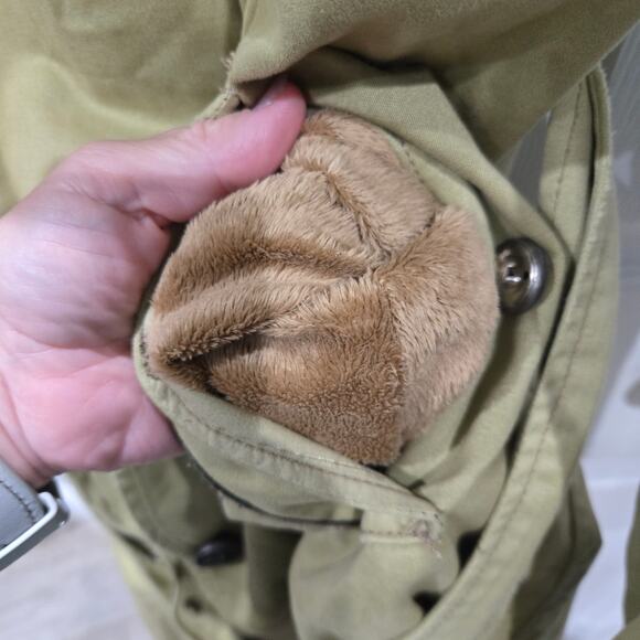 Z Brand Vintage double breasted trench coat Socal USA beige Size Large Old Money - Picture 12 of 14